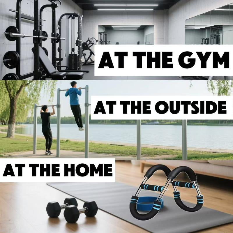 2-In-1 Adjustable Arm Strengthener and Forearm/Chest Trainer - Portable Home Gym Equipment