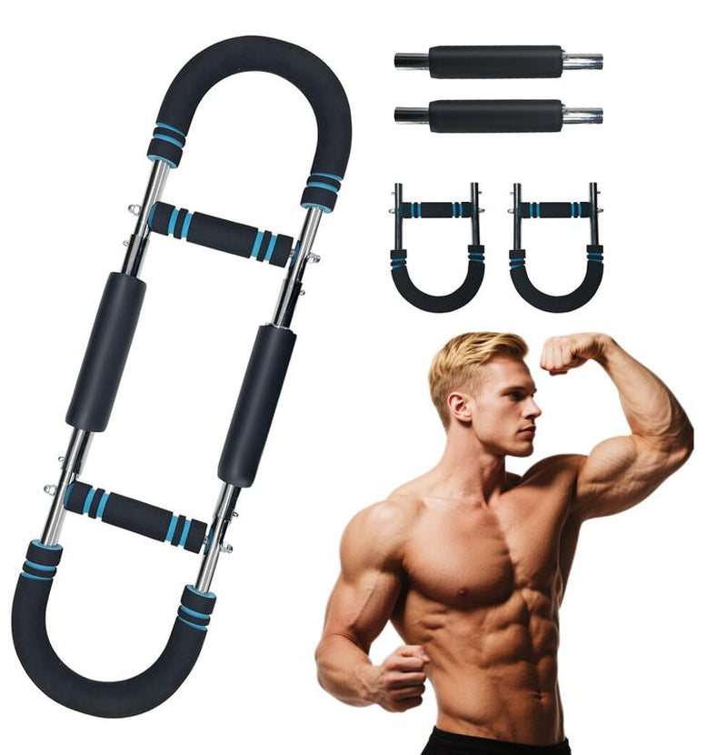 2-In-1 Adjustable Arm Strengthener and Forearm/Chest Trainer - Portable Home Gym Equipment